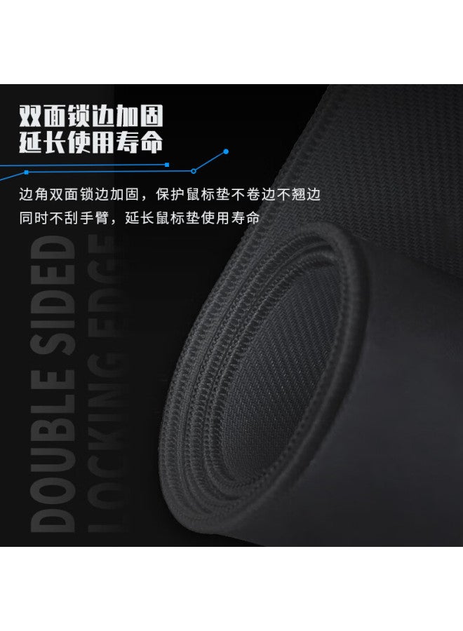 Aoc Full-property Series Gaming Mouse Pad, Small Size 300*250*4mm, Thickened With Locked Edges, Office Keyboard Computer Desk Pad, M113/93 Glossy Black - Image 3