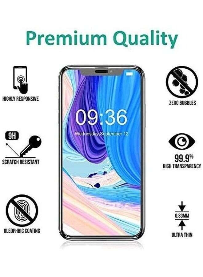 BORTONY Screen Protector For Apple iPhone 11 Pro Max Clear/Black - Image 2