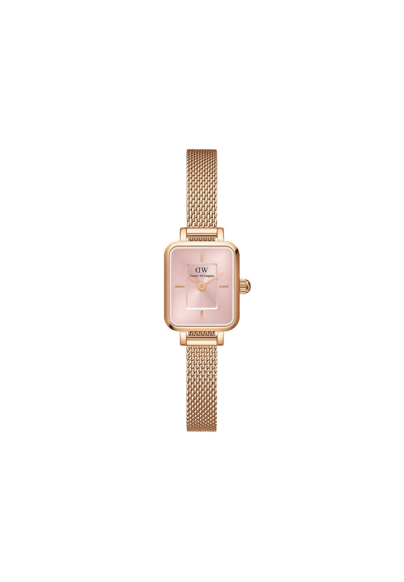 Daniel Wellington Quadro Mini Womens Watch 154x182mm Square Case Japanese Quartz Movement Stainless Steel Mesh Strap Water Resistant Rose Gold Watch for Women Evergold Blush - Image 2