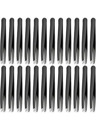 24 Pieces Eyebrow Tweezers Stainless Steel Slanted Tip Tweezers Facial Hair Eyebrow Precision Tweezers For Men And Women - pzsku/ZD2A9408A306F22FA7B92Z/45/_/1677912687/896df862-3721-4fec-a670-9b34b0673c60