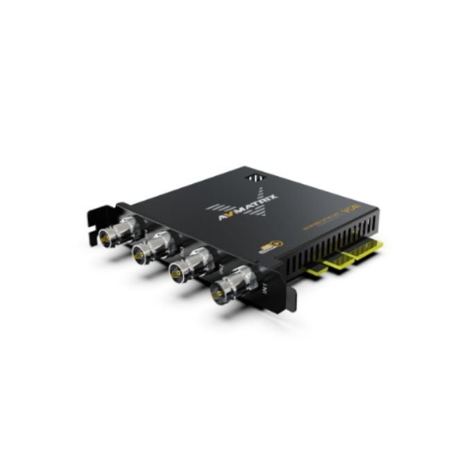 AVMATRIX VC41 — بطاقة التقاط PCIe بأربع قنوات 3G-SDI، تدعم الإدخال والتقاط الفيديو بدقة تصل إلى 1080p60 ومعدلات بت تصل إلى 200 ميجابت في الثانية. - Image 5
