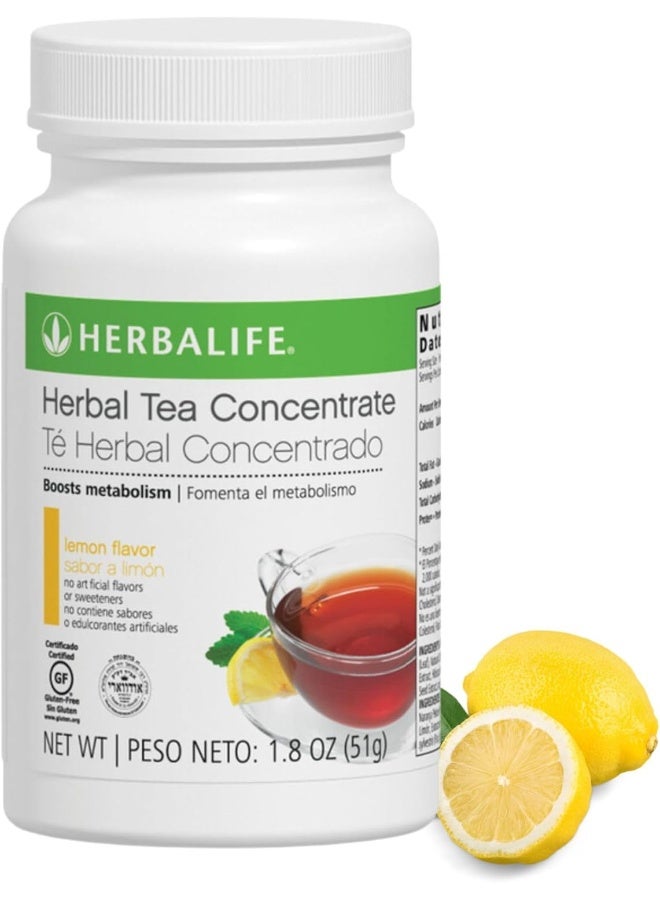 HERBALIFE تركيز شاي الأعشاب من هيربالايف (ليمون، 1.8 أونصة (51 جرام))