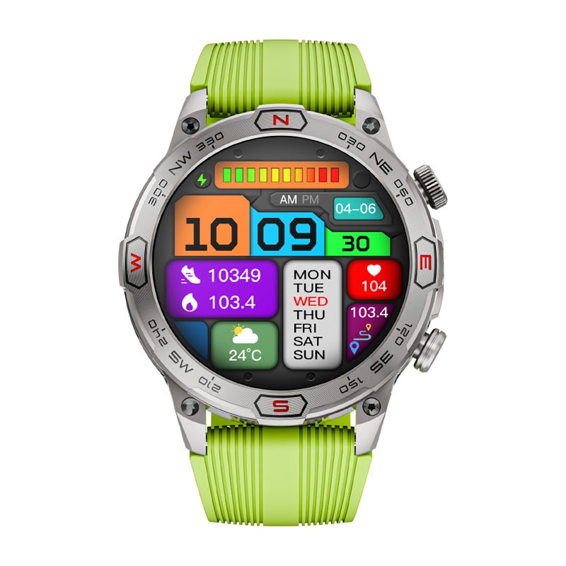 ZEUS 7 PRO Smart Bracelet Sports Watch 1.43-Inch AMOLED FullTouch Screen Fitness Tracker IP68 Waterproof Flashlight BT Call Blood Oxygen/Sleep/Heart Rate/Blood Pressure Monitor Multiple Sports - Image 2