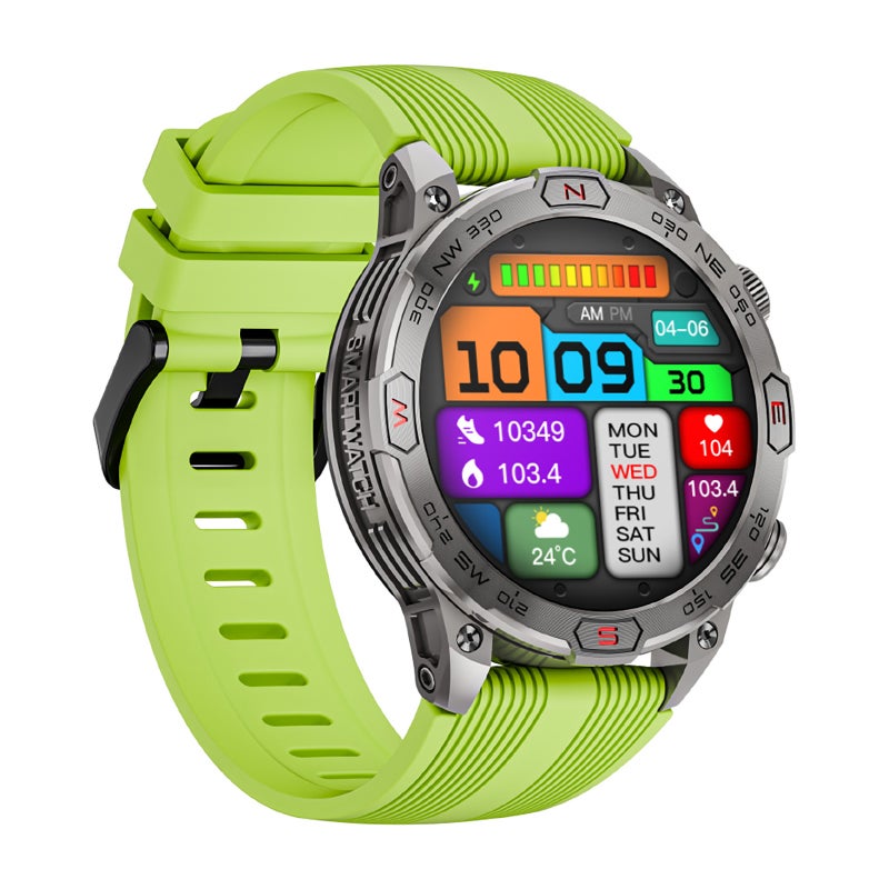 ZEUS 7 PRO Smart Bracelet Sports Watch 1.43-Inch AMOLED FullTouch Screen Fitness Tracker IP68 Waterproof Flashlight BT Call Blood Oxygen/Sleep/Heart Rate/Blood Pressure Monitor Multiple Sports - Image 3