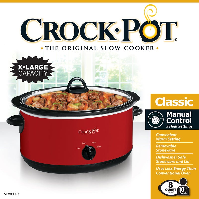 Crock-pot Express Crock Slow Cooker 8 quart Red - Image 3