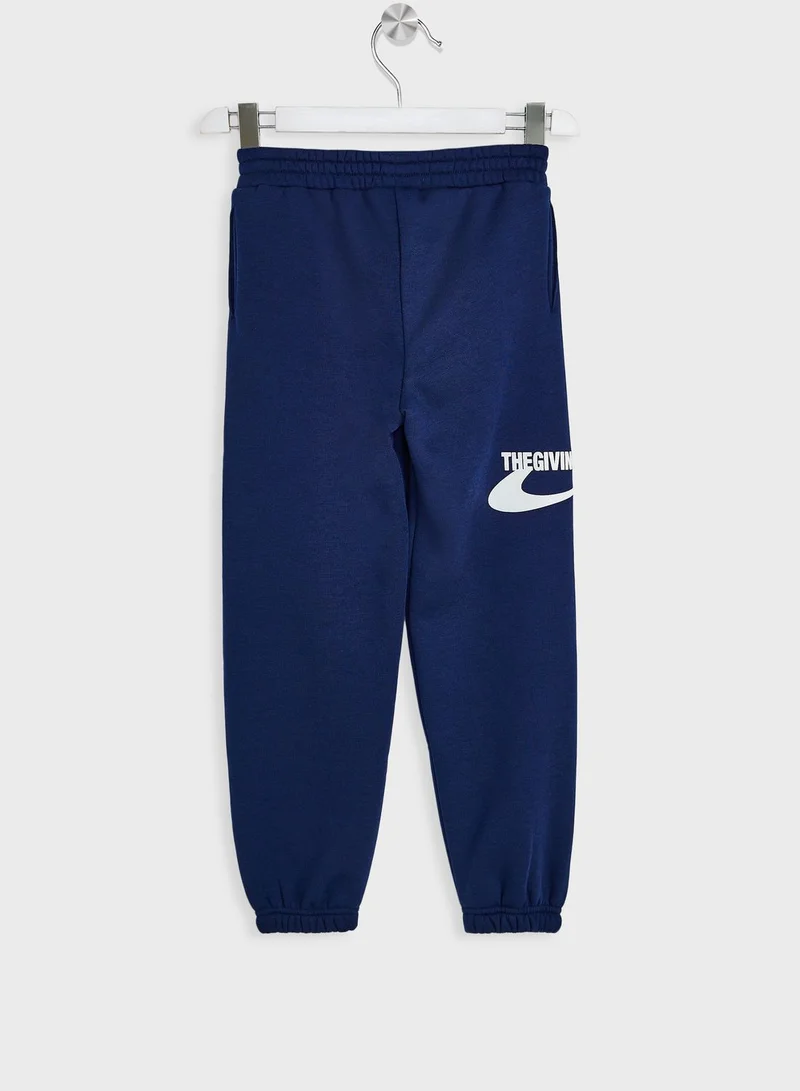 The Giving Movement Kids Space Printed Joggers