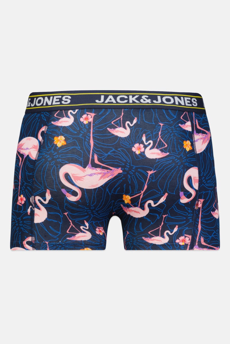 Jack Jones Men 3 Pieces Allover Print Boxer Briefs, Multicolor - Image 4