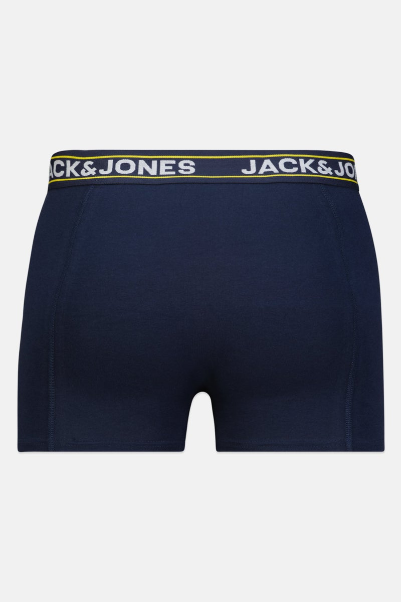 Jack Jones Men 3 Pieces Allover Print Boxer Briefs, Multicolor - Image 2