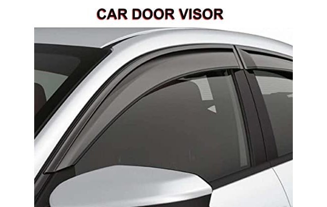 ROYALTECH Premium Non-Breakable Car Window Door Visor/Rain Guard/Wind Deflector Compatible for (DZIRE (2013-2016)) - Image 3