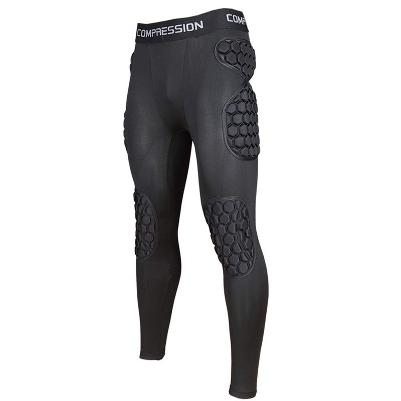 Shinestone Adult Mens Goalkeeper Armor BodyShield Padded Compression Pants with Sponge Protector for Football BaseballPants03 Small - Image 2