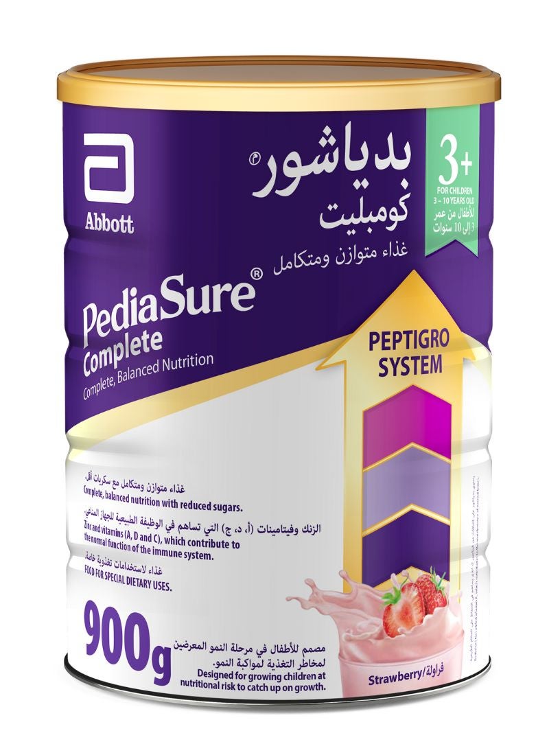 بدياشور +3 حليب أطفال بالفراولة 900جم - Image 1