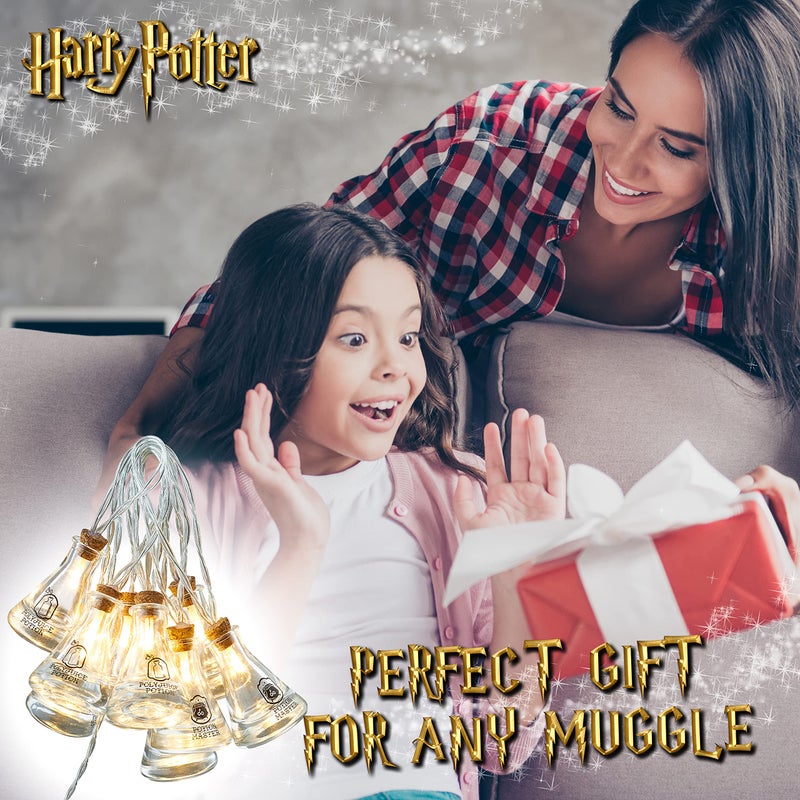 Harry Potter Fairy Lights Potion Bottle Hanging String Lights 10 LED 5ft for Bedroom Dorm Living Room Indoor Decor Gifts for Kids Adults - Image 2
