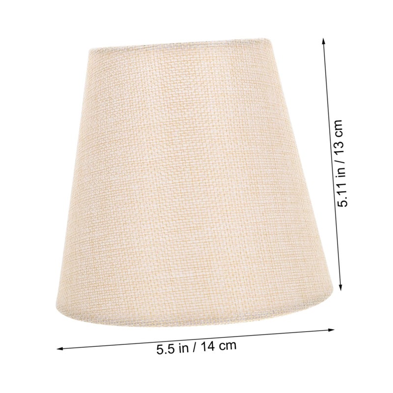 Modern Clip On Fabric Lamp Shade Set With Edge Trim For Table Floor Wall Lamps - Image 3
