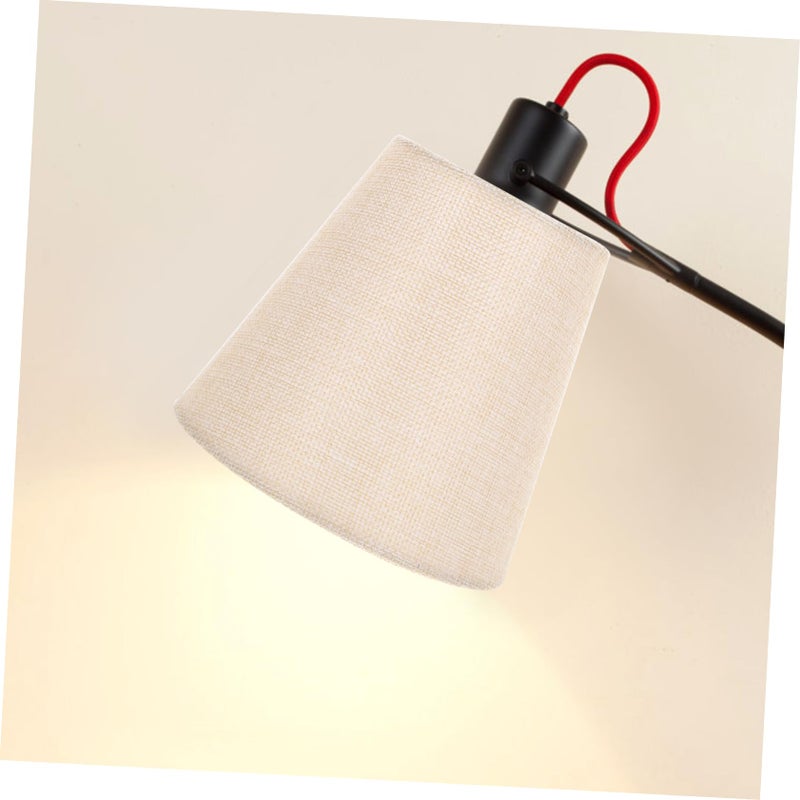 Modern Clip On Fabric Lamp Shade Set With Edge Trim For Table Floor Wall Lamps - Image 5