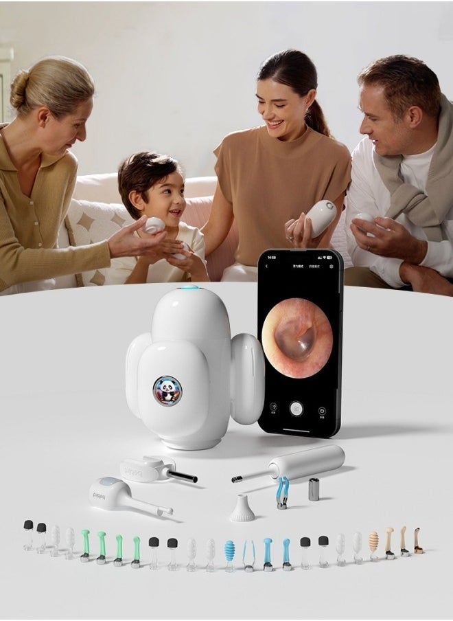 Bebird Home30S Smart Ear Cleaner with Camera for Daily Ear Canal Cleaning Delicate Kit for Ear Care Tailored for Whole Family Ear Cleaning Device - White  - Image 3
