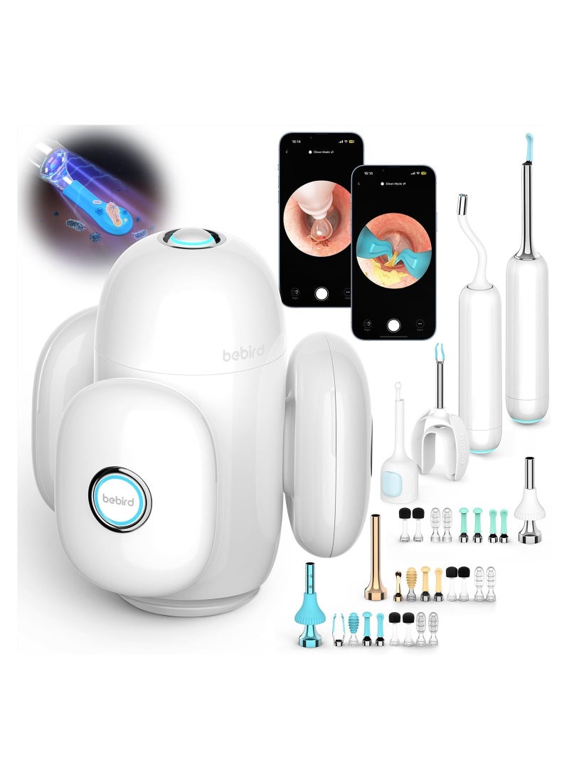 Bebird Home30S Smart Ear Cleaner with Camera for Daily Ear Canal Cleaning Delicate Kit for Ear Care Tailored for Whole Family Ear Cleaning Device - White  - Image 1