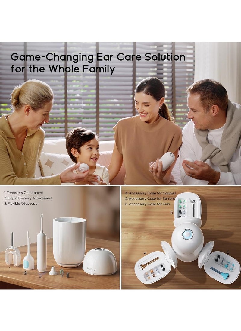 Bebird Home30S Smart Ear Cleaner with Camera for Daily Ear Canal Cleaning Delicate Kit for Ear Care Tailored for Whole Family Ear Cleaning Device - White  - Image 5