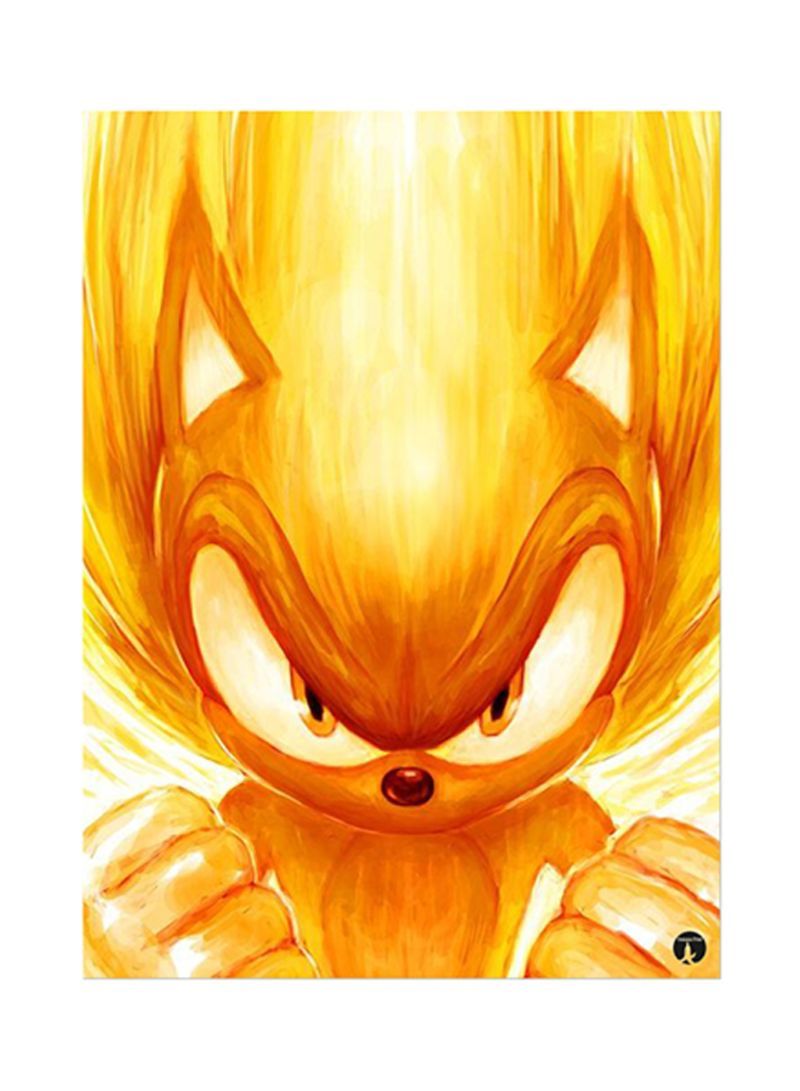 RKN Video Game Sonic Metal Plate Poster Multicolour 15x20centimeter