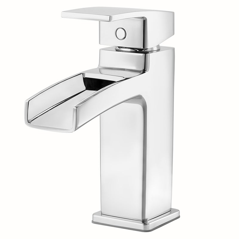 Pfister LG42DF0C Kenzo Single Control Waterfall 4 Inch Centerset Bathroom Faucet in Polished Chrome WaterEfficient Model