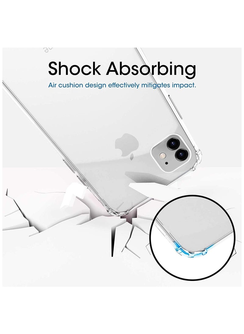 Magnetic Case for iPhone 11 [Shockproof & Slim] Clear Hard Back Cover with high-Grade Protection