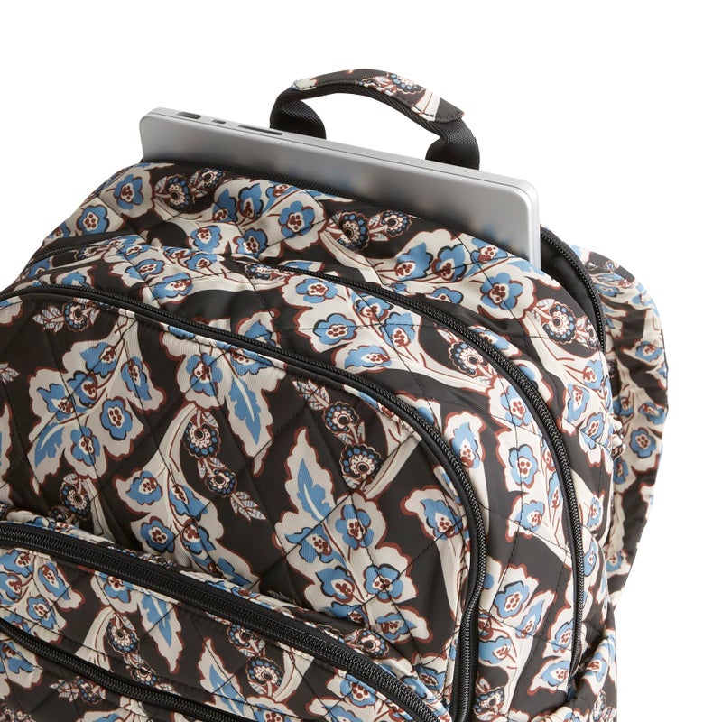 Vera Bradley حقيبة ظهر كبيرة من فيرا برادلي للسيدات - بانكروفت - قماش تويِل للأداء، كاليكس + كويل باللون الأسود، مقاس واحد - Image 5