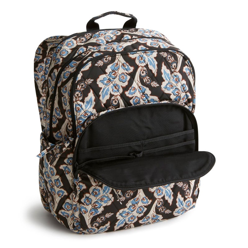 Vera Bradley حقيبة ظهر كبيرة من فيرا برادلي للسيدات - بانكروفت - قماش تويِل للأداء، كاليكس + كويل باللون الأسود، مقاس واحد - Image 4