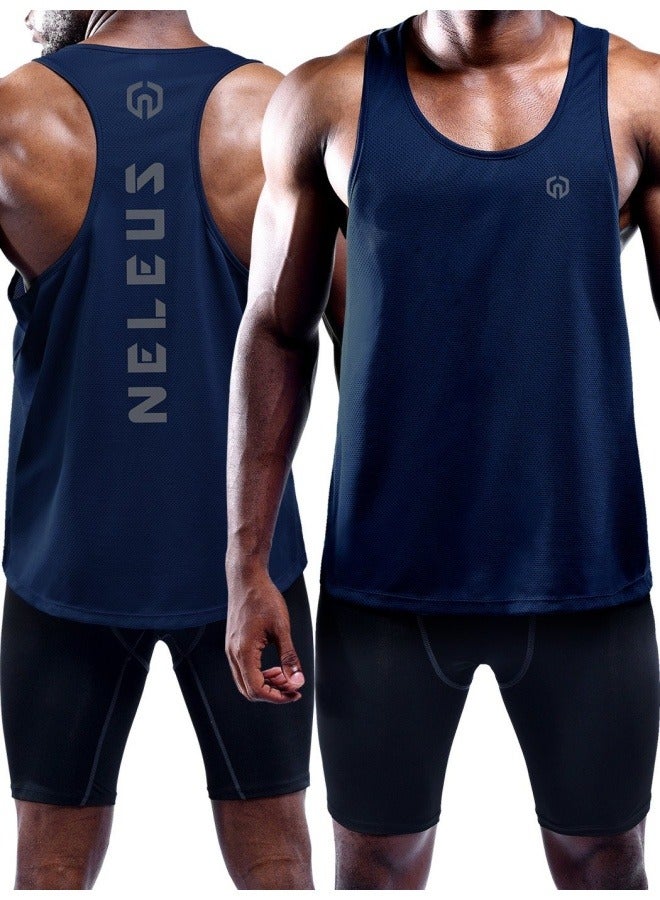 NIBEMINENT Unisex Performance Running Tank Top for Marathon Training, Track & Field, Fitness Workouts - Quick-Dry Breathable Lightweight Sports Shirt with Athletic Cut  - Image 3