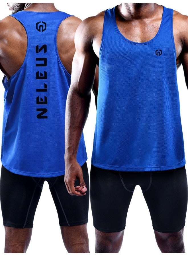 NIBEMINENT Unisex Performance Running Tank Top for Marathon Training, Track & Field, Fitness Workouts - Quick-Dry Breathable Lightweight Sports Shirt with Athletic Cut  - Image 4