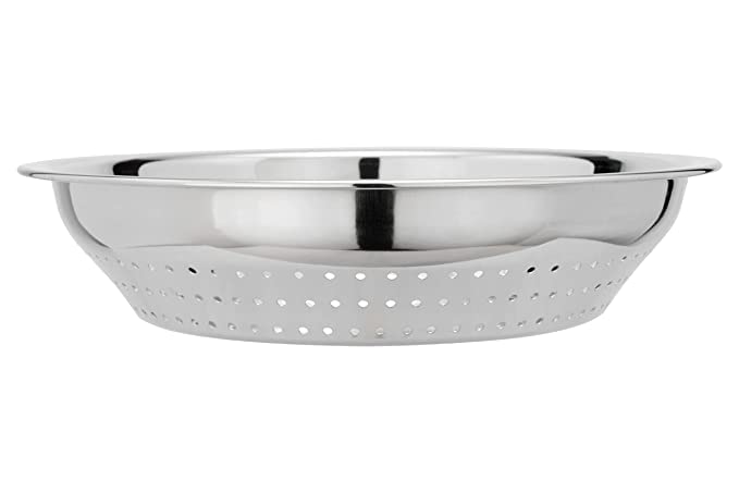 JAGGERY Stainless Steel Multipurpose Heavy Gauge Hole Parat Rice StrainerChalni Dia 29cm - Image 3