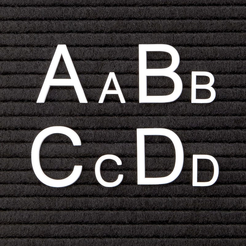 Quartet Characters for Felt Letter Boards 1 Inch Helvetica White 300 Letters Numbers and Symbols 4423 - Image 4