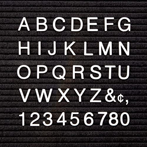 Quartet Characters for Felt Letter Boards 1 Inch Helvetica White 300 Letters Numbers and Symbols 4423 - Image 1