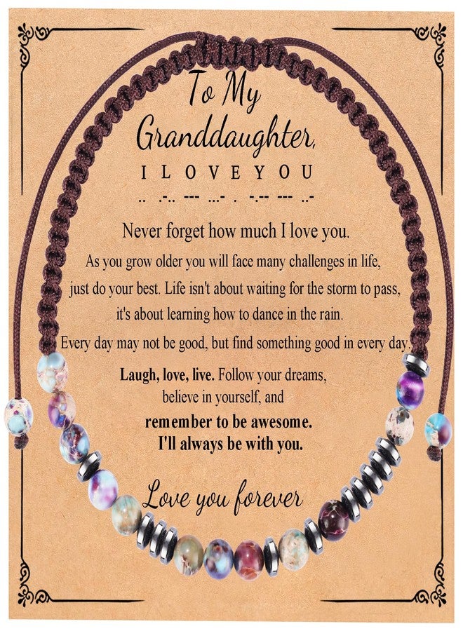 BABORI Granddaughter Gifts from Grandma, Birthday Graduation Christmas Bracelet Gifts for Granddaughter - Image 1