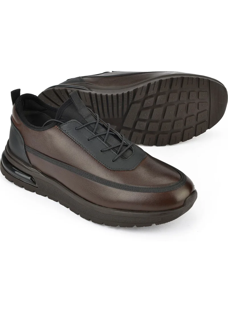 Ziya , Men's Leather Sneakers 1431024Z5404 Brown
