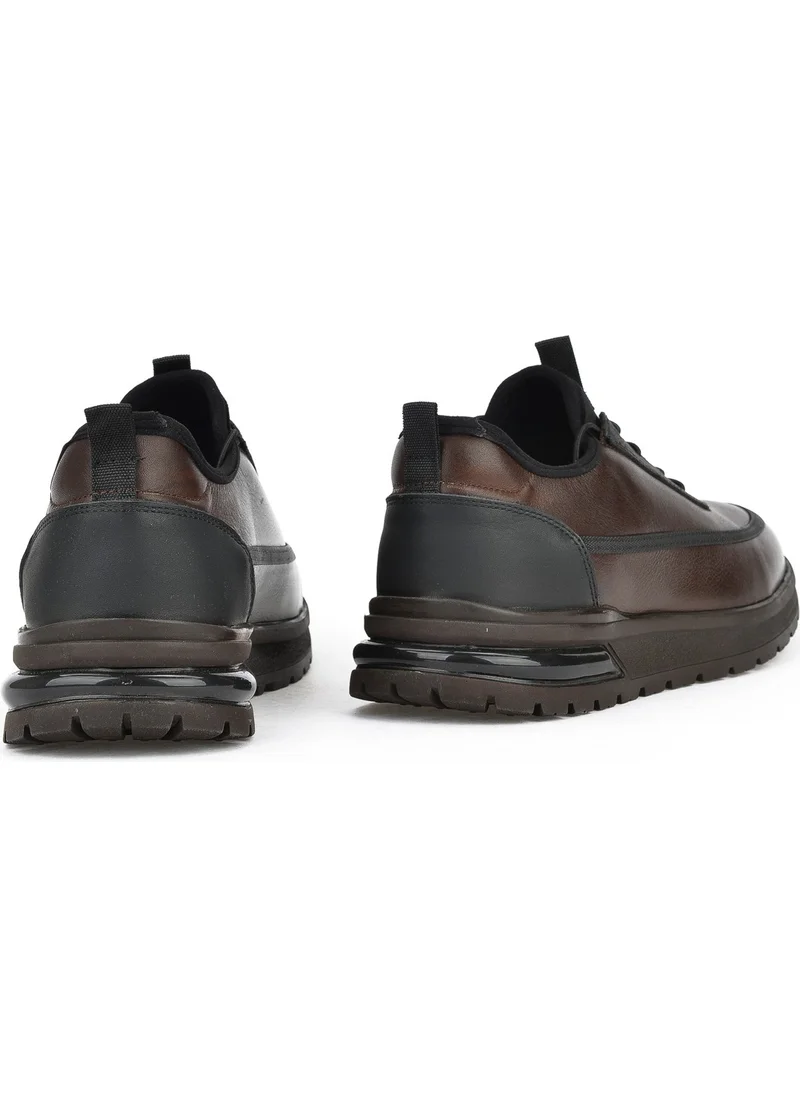Ziya , Men's Leather Sneakers 1431024Z5404 Brown