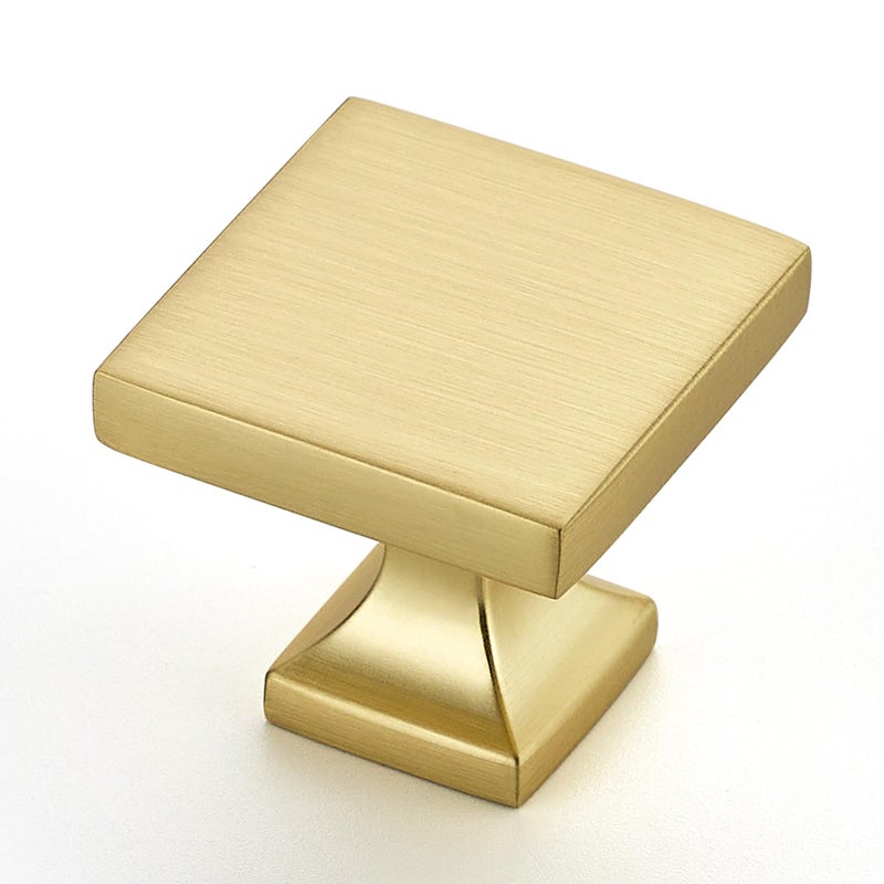 HomeExpert Home Expert 25 Pack Cabinet Knobs Brushed Gold Kitchen Cabinet Knobs Hardware for Dresser Drawers Kitchen Hardware Square Drawer Pulls - Image 2