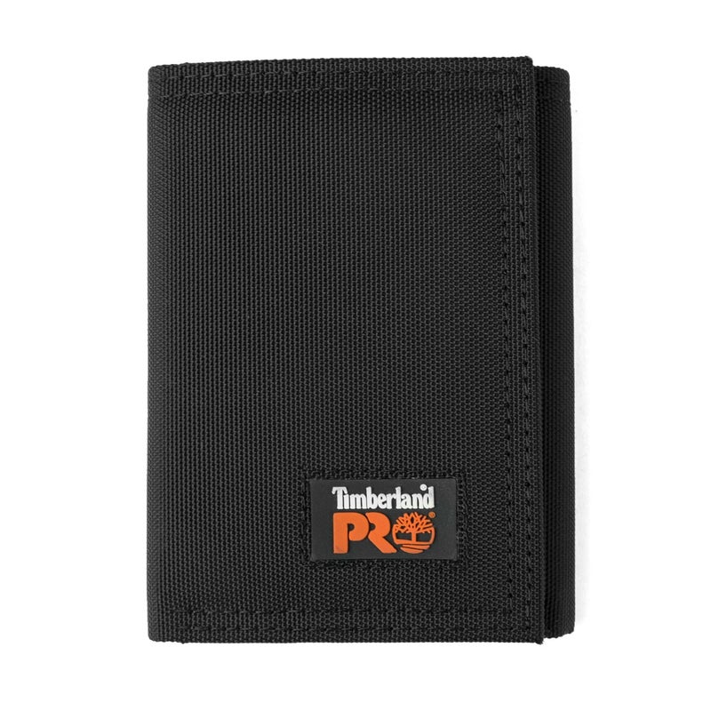 Timberland PRO Men's Cordura Nylon Rfid Trifold Wallet With Id Window, black, One Size - Image 1