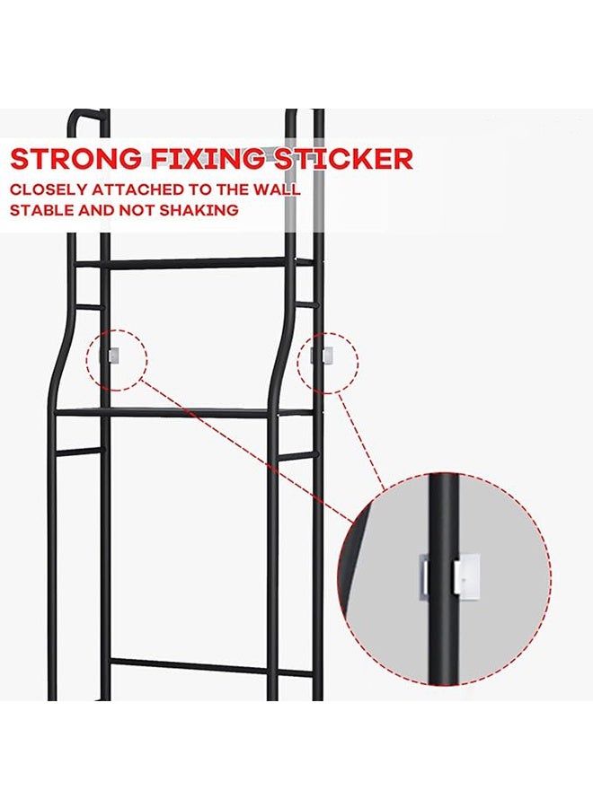 بلومنغ تايم رف تخزين فوق المرحاض من 3 طبقات ، رف تخزين وتنظيم للحمام ، منظم تخزين - Image 4