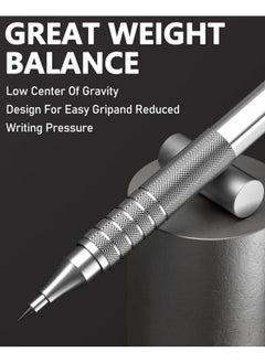 Nicpro 35Pcs Metal Mechanical Pencils Set Art Drafting Pencil 0.5 0.7 0.9 Mm & 3Pcs 2Mm Graphite Lead Refills Eraser Sharpener Case  - Image 3