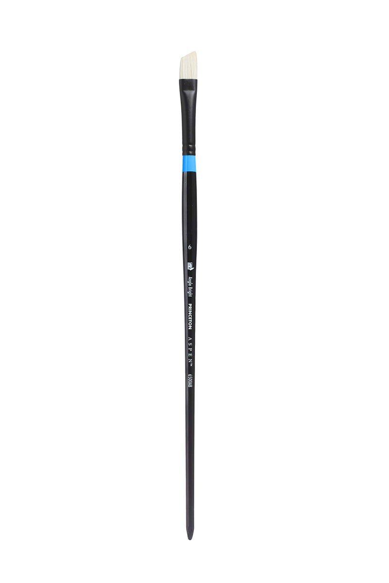 Princeton Aspen Angle Bright Brush Synthetic Long Handle Size 6 1 Count