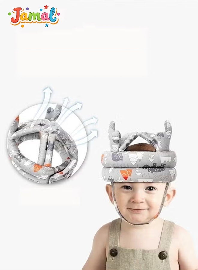 Jamal Baby Head Protector Helmet for Crawling Walking Running Soft Cushion Adjustable Safety Headguard for Infants Toddlers 6-24 Months - Image 4