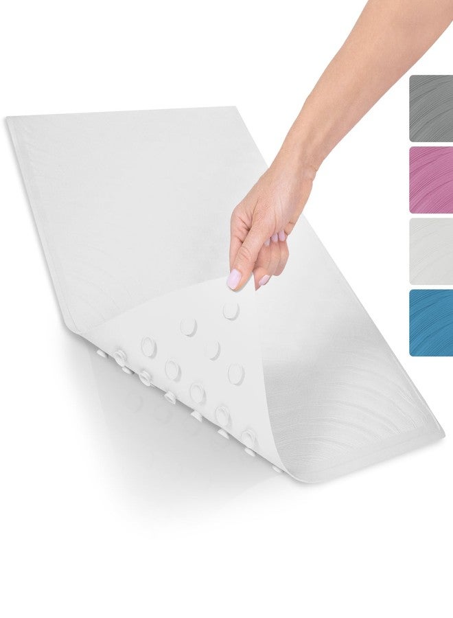 Vive Non-Slip Bath Mat with Suction Cups - 28" x 16" Extra Large Rubber Mat for Safety & Comfort - Patented Grip Prevents Slips and Falls for Kids, Elderly, Men, Women - XL Non Skid Shower & Tub Cover - Image 1