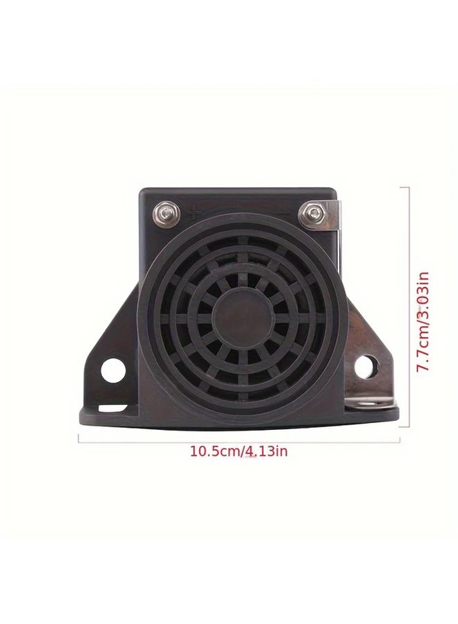 Black Heavy Duty 110dB Reverse Backup Alarm DC 12V 24V for Cars Trucks Vehicles - Image 2