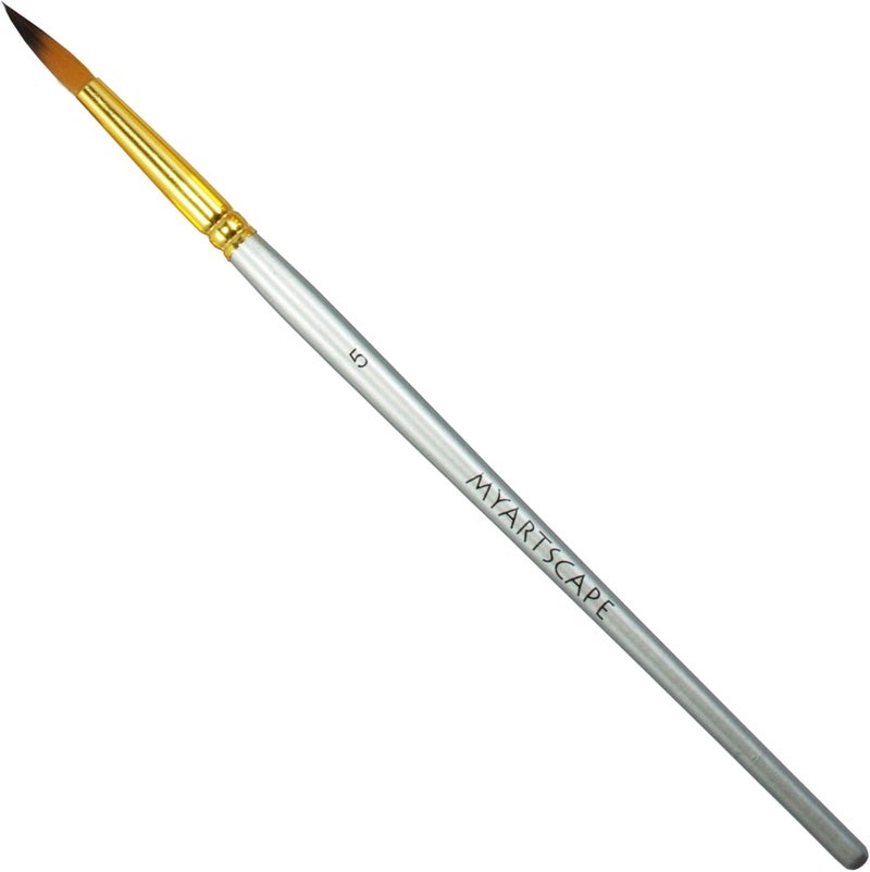 Taklon Synthetic Brushes - Short Handle Replacement Brushes … (Round 8)