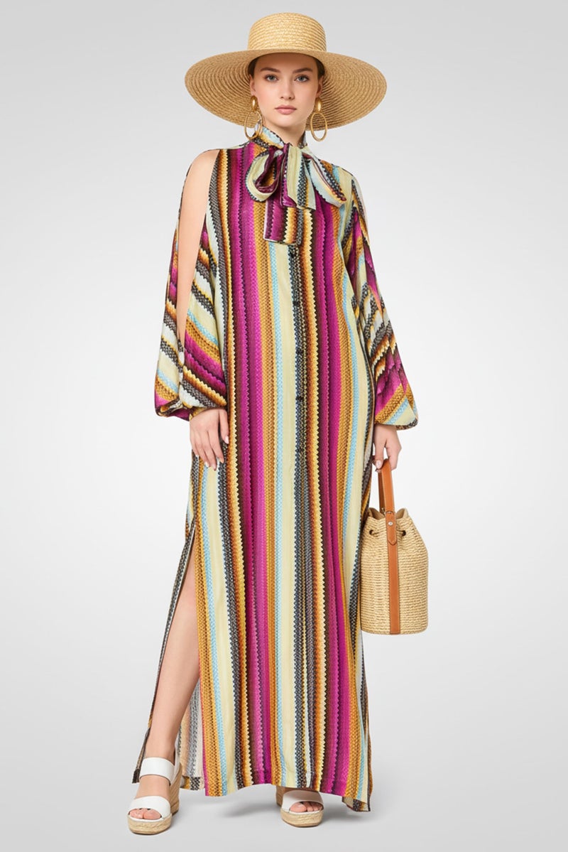 MISSONI Women Allover Print Cover Up Maxi Dress, Multicolor - Image 1
