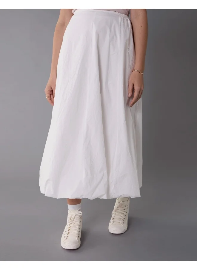 American Eagle AE High-Waisted Maxi Bubble Skirt