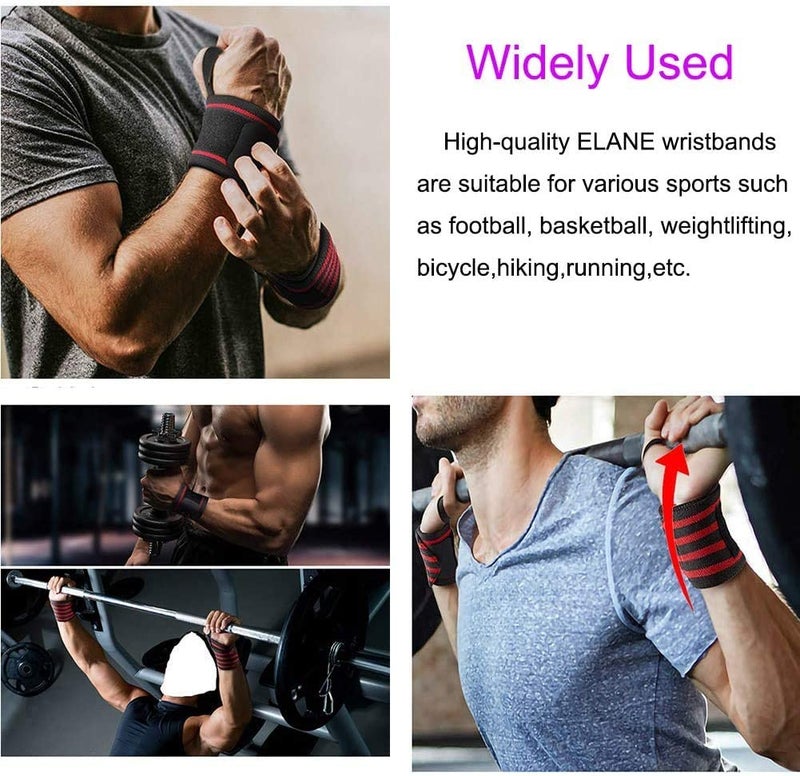 UROCK Wrist Support for Men & Women, Wrist Band for Gym Wrist Wrap/Straps Gym Accessories for Men for Hand Grip & Wrist Support Crepe Bandage (Grey) - Image 4