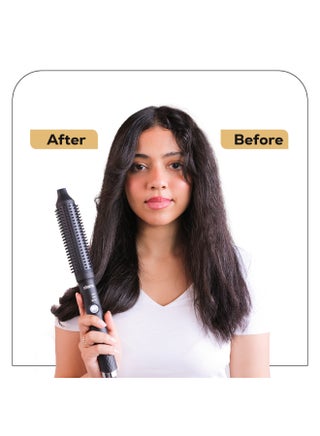 Slim Hot Brush, 3-In-1 Hairstyling For  Blowouts, Curls And Straight Hair,Two Functions, One Device Black - view 5
