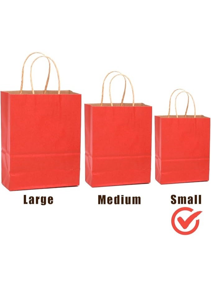 32Pcs Kraft Paper Bags with Handles - 16 Different Color Shopping Gift Bags - 21x15x8cm -8.3x6x3Inch Small Size - Image 5