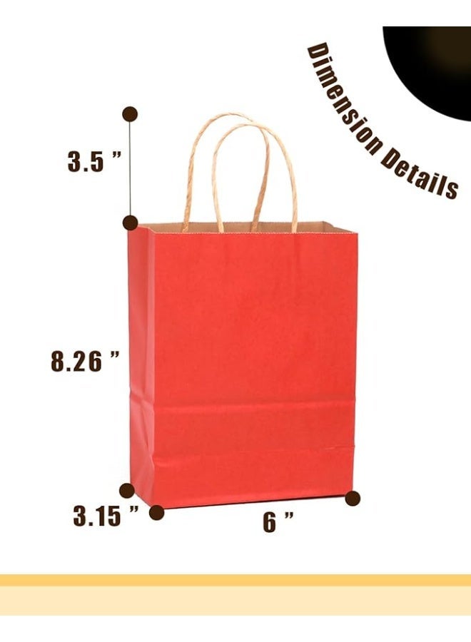 32Pcs Kraft Paper Bags with Handles - 16 Different Color Shopping Gift Bags - 21x15x8cm -8.3x6x3Inch Small Size - Image 4