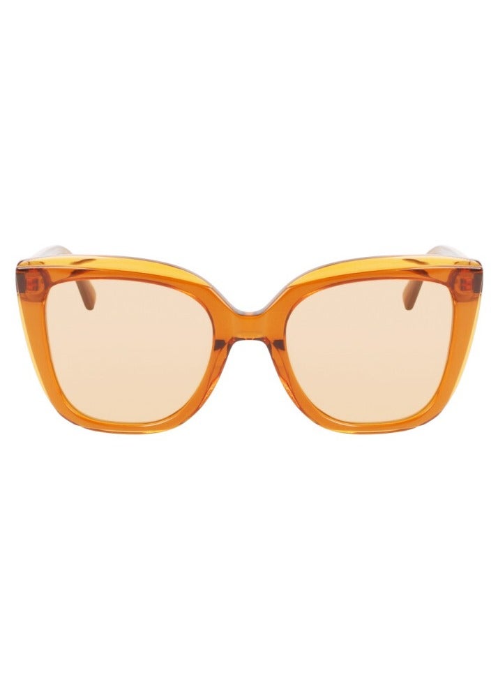 لونج شامب نظارة شمسية مربعة كاملة الحواف للجنسين - LO689S 744 - مقاس العدسة: 53 ملم - برتقالي - Image 1